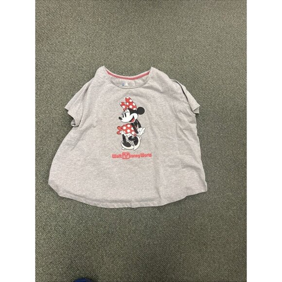 Disney Parks Walt Disney World Minnie Mouse Gray Short Sleeve T-Shirt Size 2X - Picture 1 of 1